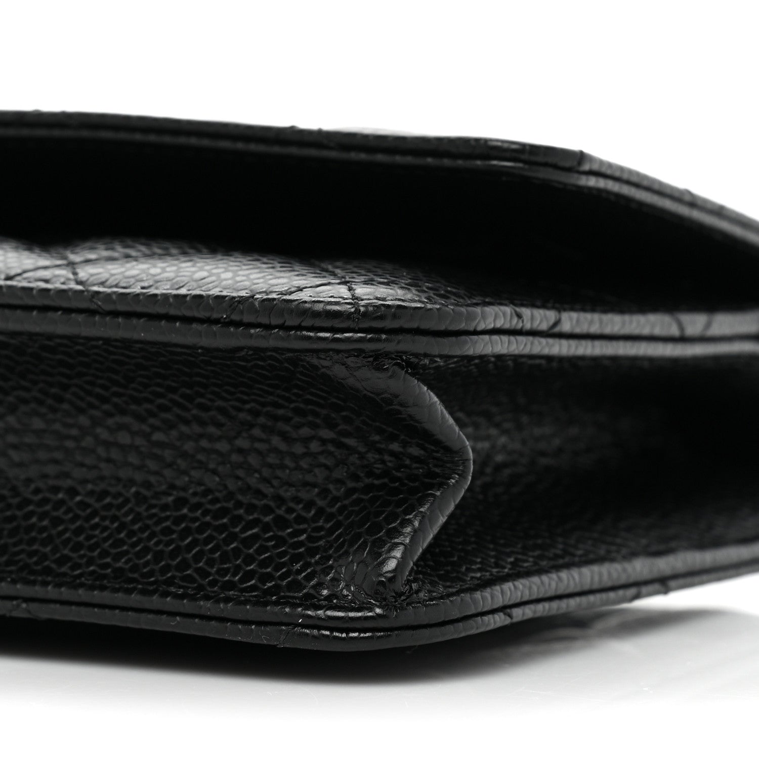 Chanel Caviar Quilted Wallet On Chain WOC Black 9 of 10