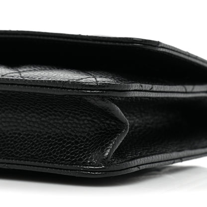 Chanel Caviar Quilted Wallet On Chain WOC Black 9 of 10