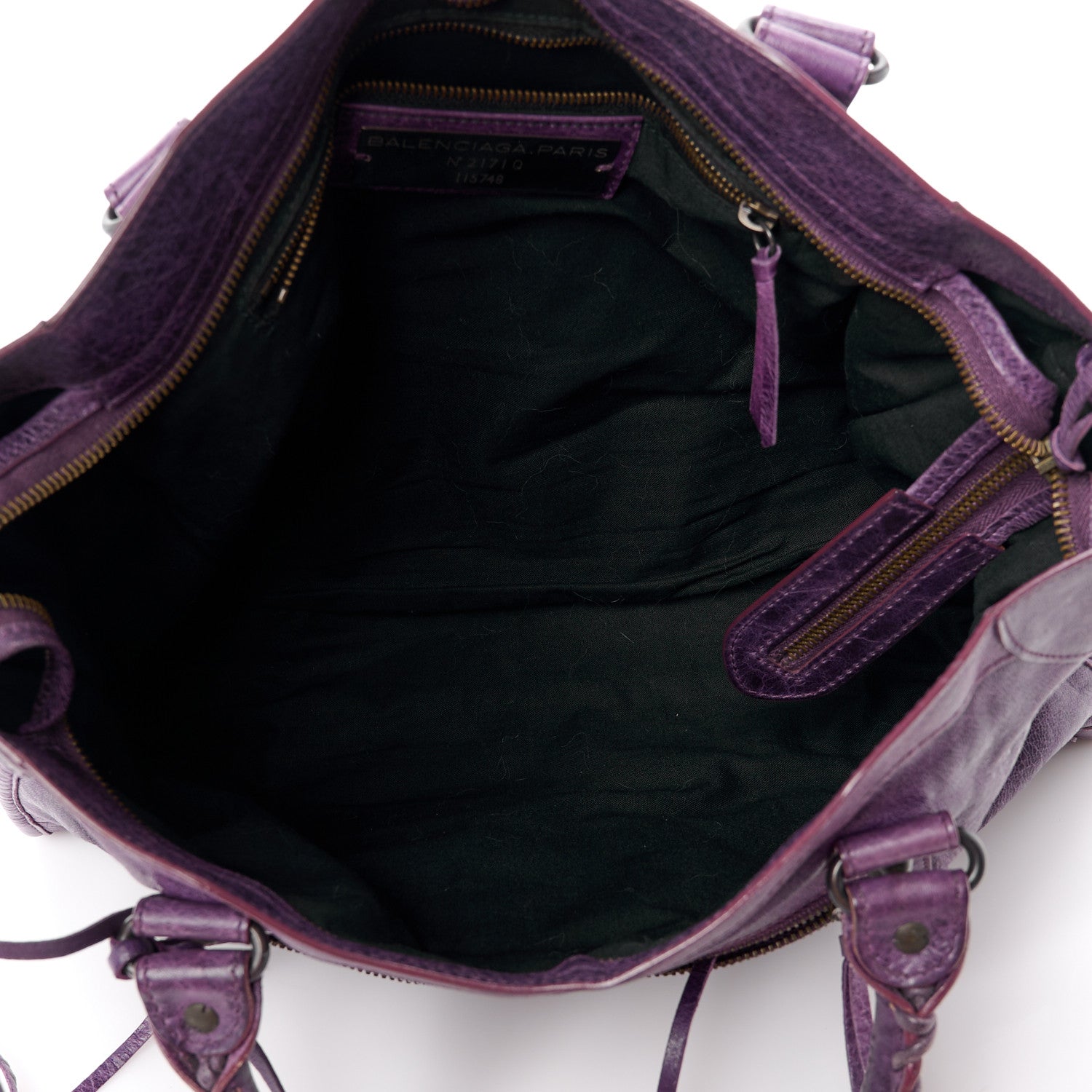 Balenciaga Agneau Classic Hardware City Raisin 6 of 17