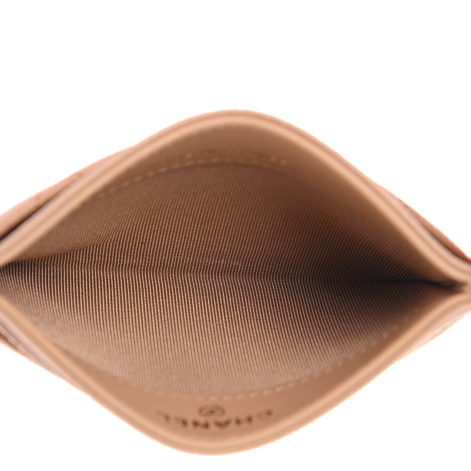 Chanel Caviar Quilted Card Holder Beige 5 of 9