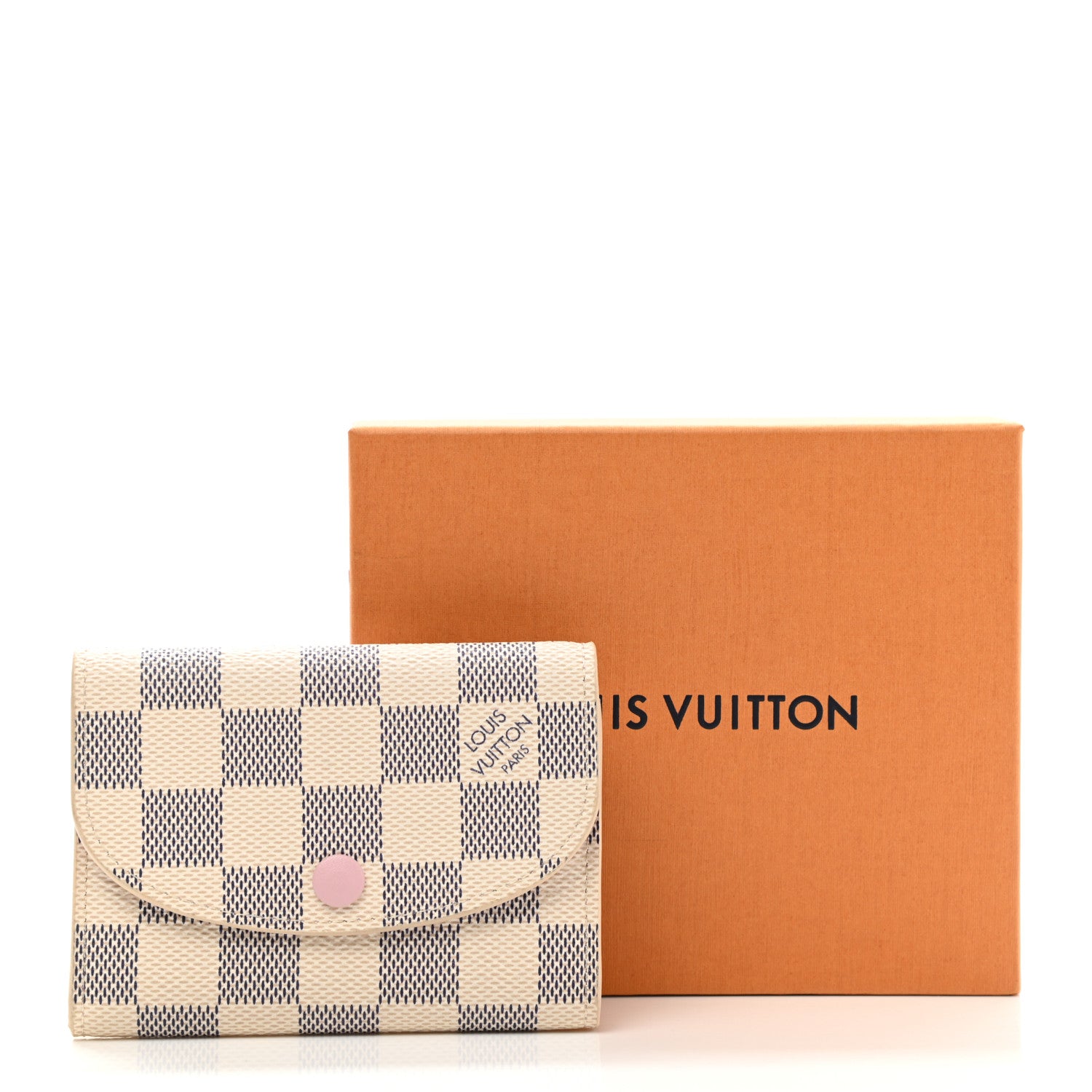 Louis Vuitton Damier Azur Rosalie Coin Purse Rose Ballerine 8 of 8