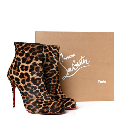 Christian Louboutin Calf Hair Leopard Print Ankle Boots 40.5 11 of 11