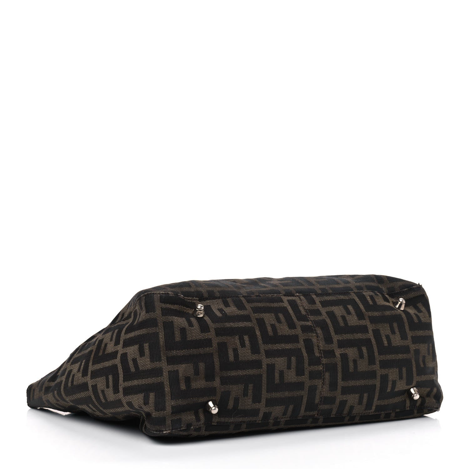 Fendi Zucca Top Handle Tote Tobacco 3 of 19