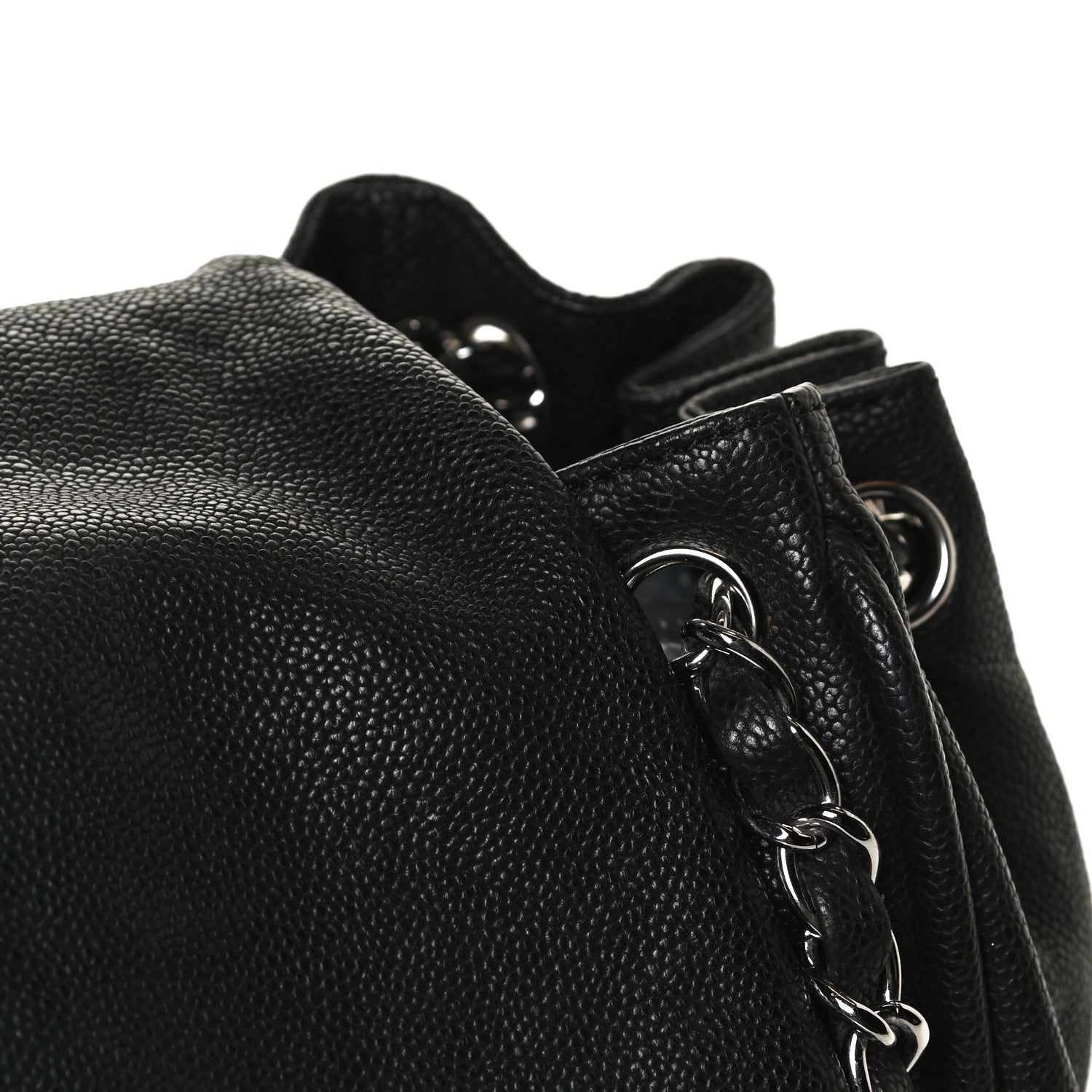Chanel Caviar Diagonal Ligne Flap Black 12 of 12