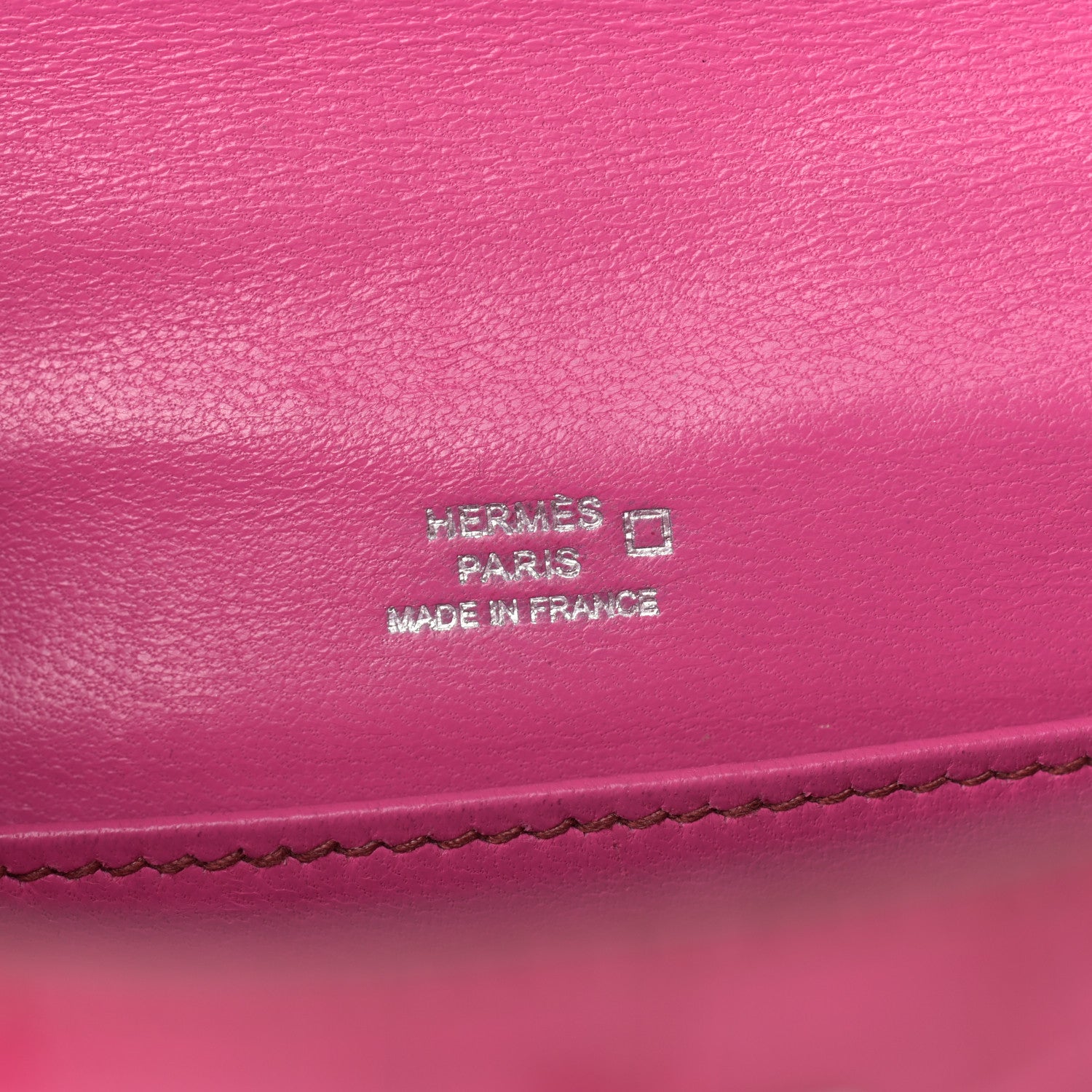 Hermes Shiny Alligator Kelly Pochette Fuchsia 18 of 26
