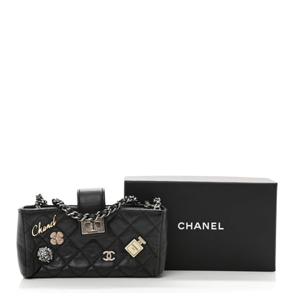 Chanel Aged Calfskin Lucky Charms 2.55 Reissue Mini Clutch With Chain Black 13 of 13