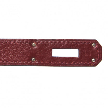 Hermes Taurillon Clemence Birkin 35 Rouge H 26 of 30
