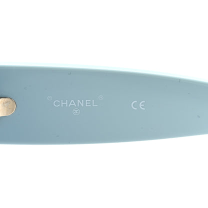 Chanel Acetate Mirror Shield Sunglasses 71476A Light Blue 5 of 7