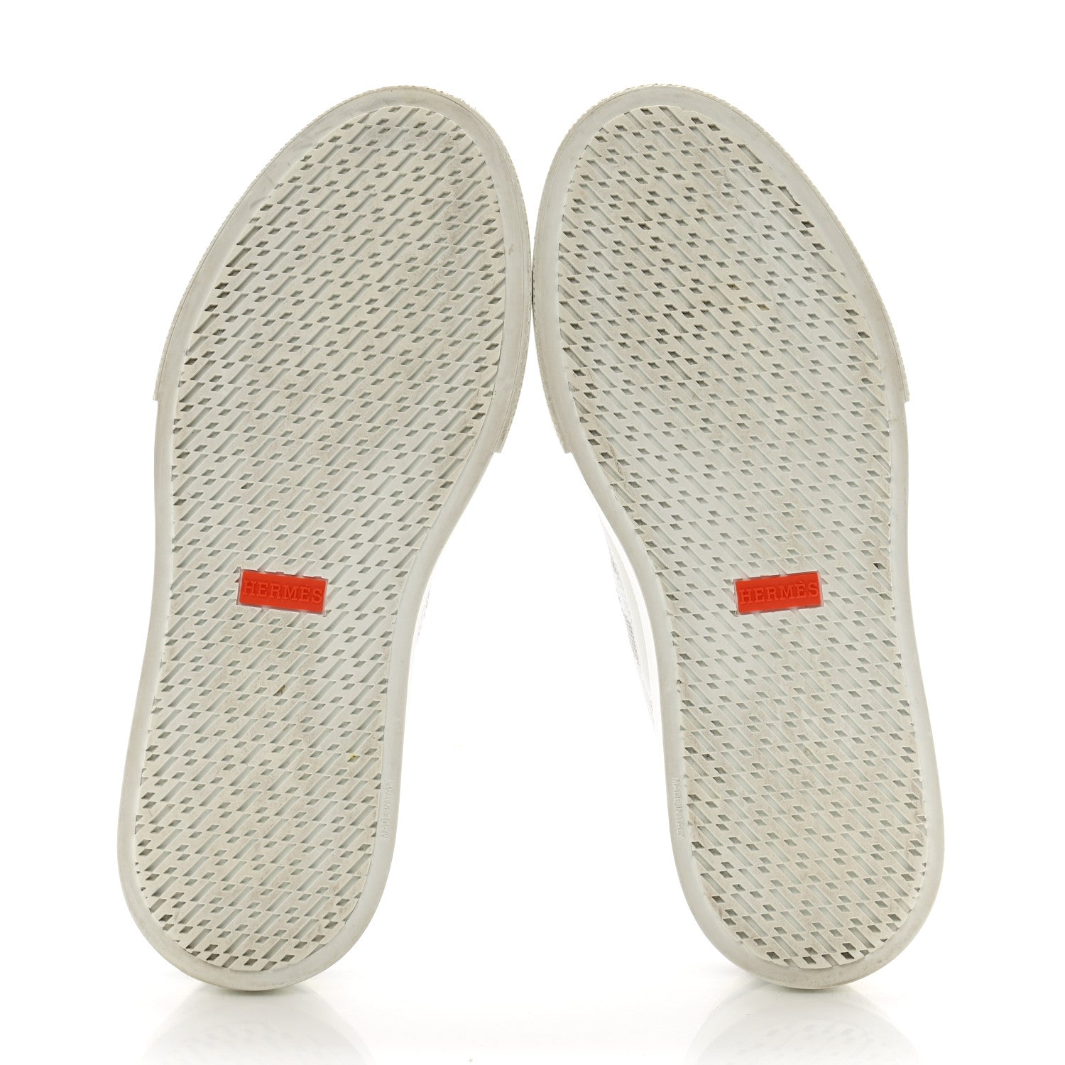 Hermes Calfskin Deep Sneakers 38 White Multicolor 5 of 12