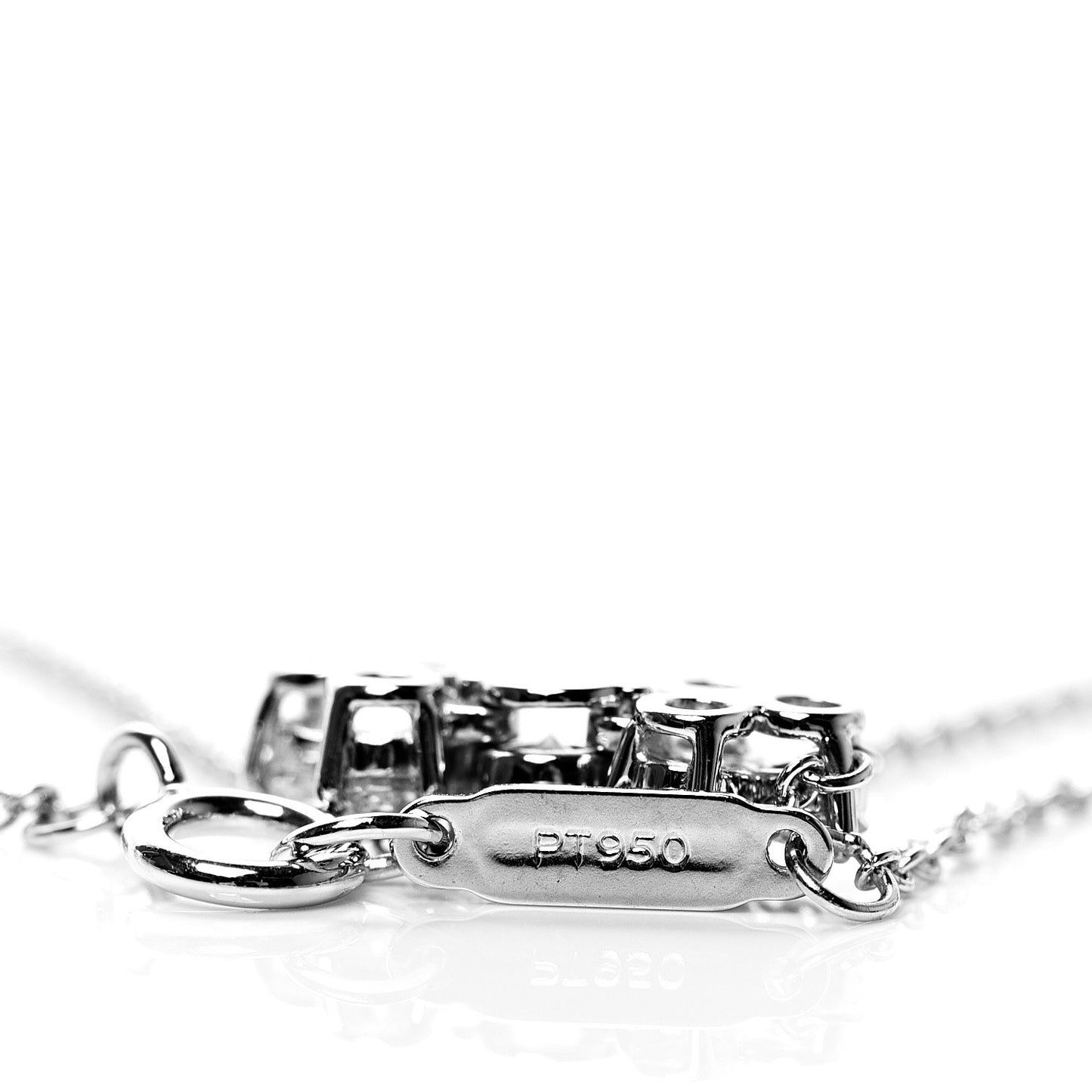Platinum Diamond Aria Drop Pendant Necklace