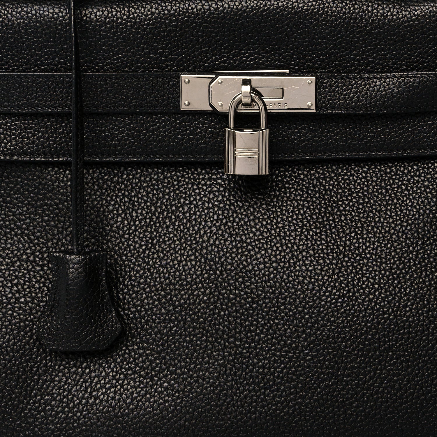 Hermes Taurillon Clemence Kelly Retourne 32 Black 9 of 12