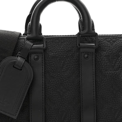 Louis Vuitton Monogram Taurillon Keepall Bandouliere 25 Black 5 of 11
