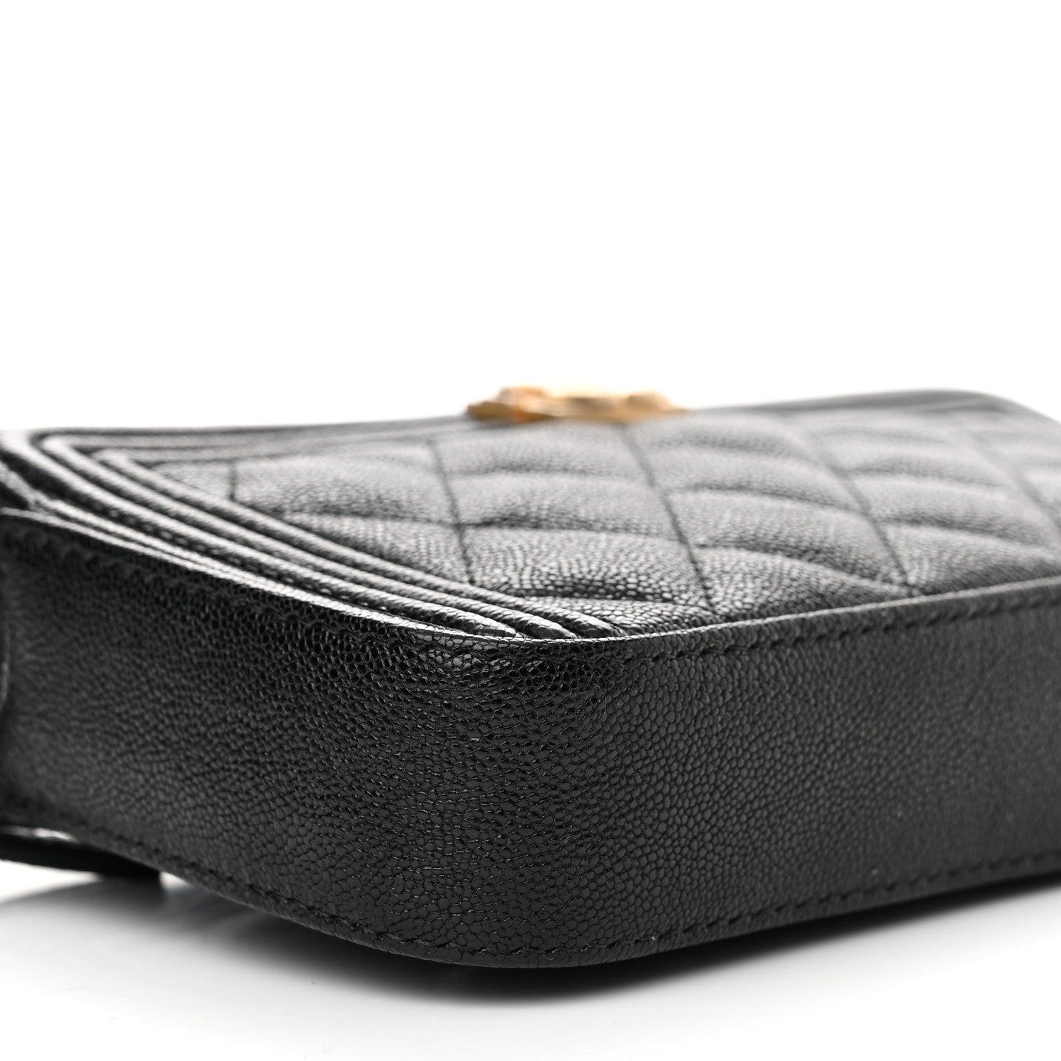 Chanel Caviar Quilted Small Boy Clutch With Chain Black 12 of 13