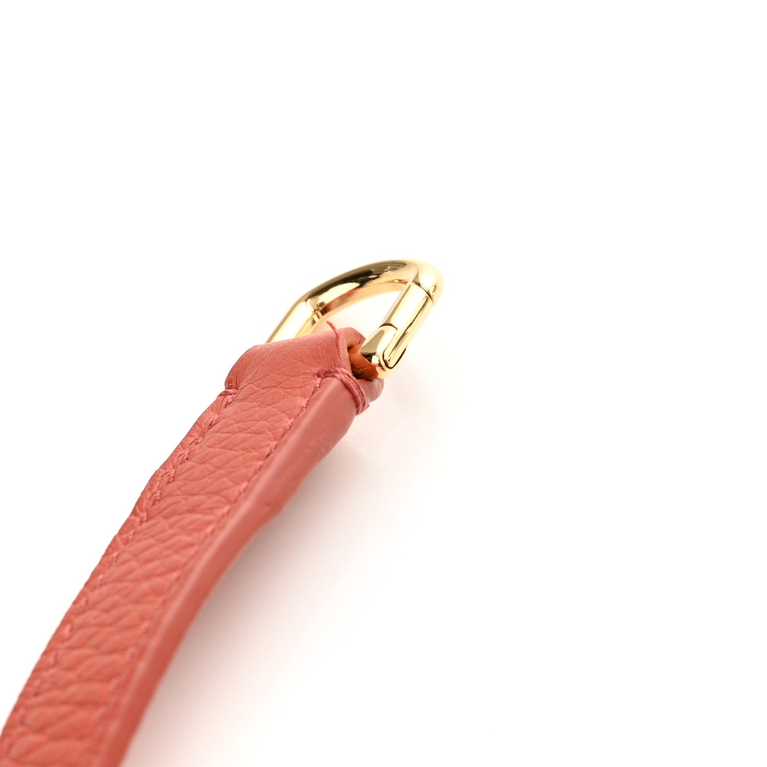 Loro Piana Grained Calfskin L19 Extra Pocket Pouch Coral Fiction