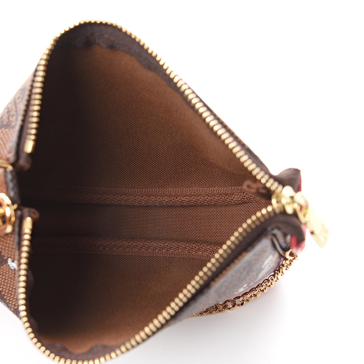 Damier Ebene 2015 Christmas Animation Mini Pochette Accessories