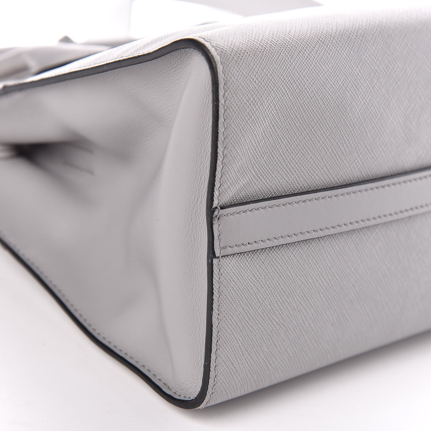 Prada Saffiano City Calf Small Esplanade Tote Nube 5 of 10