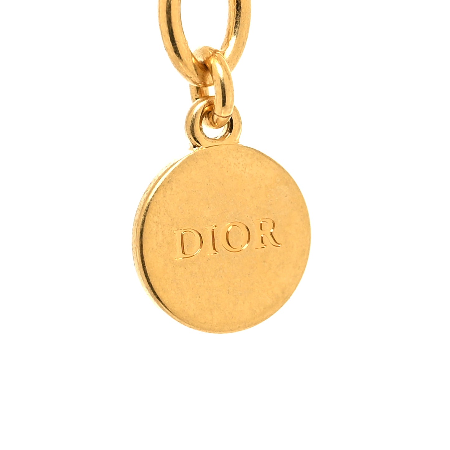 Metal CD Choker Necklace Gold