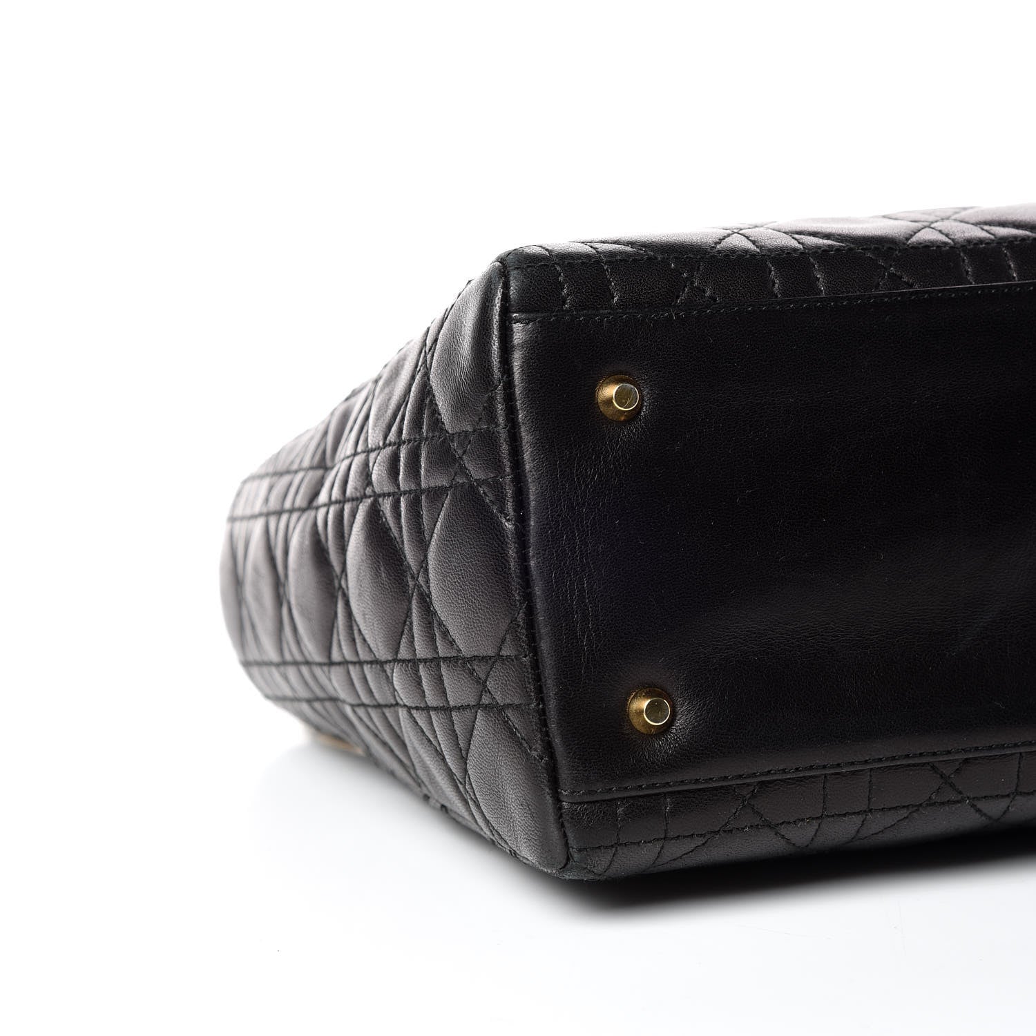 Christian Dior Lambskin Cannage Medium Lady Dior Black 5 of 18