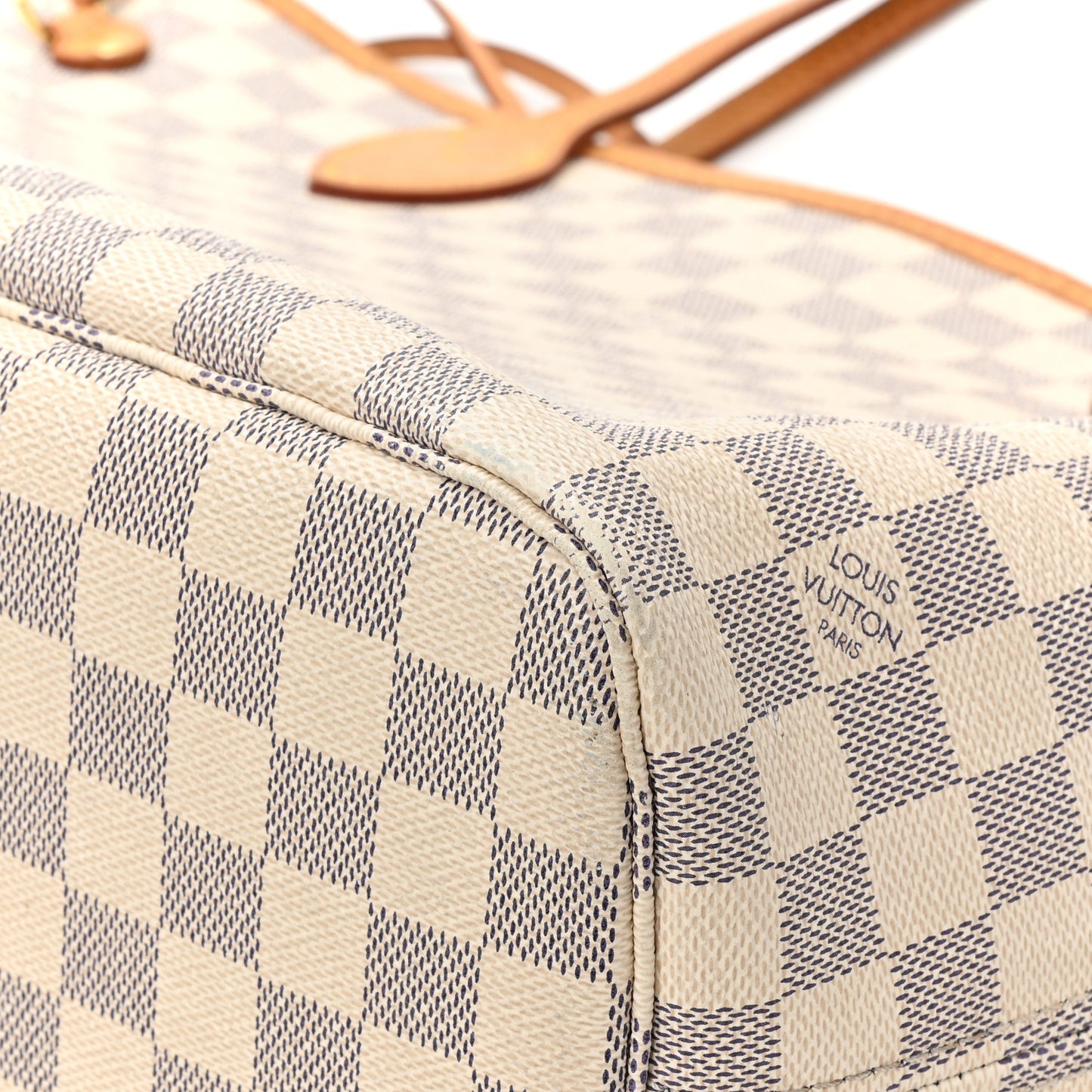 Damier Azur Neo Neverfull MM Rose Ballerine