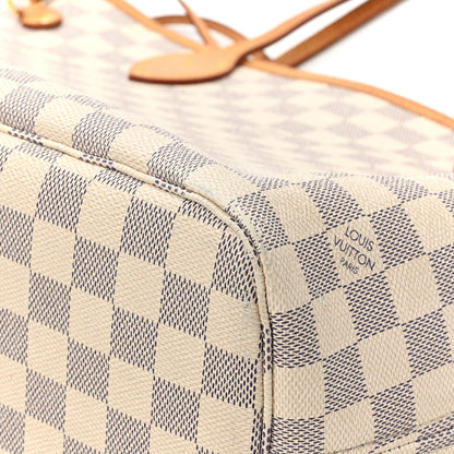 Louis Vuitton Damier Azur Neo Neverfull MM Rose Ballerine 16 of 18