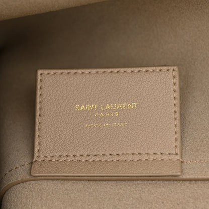 Saint Laurent Calfskin Large Shopping Tote Dark Beige 8 of 12