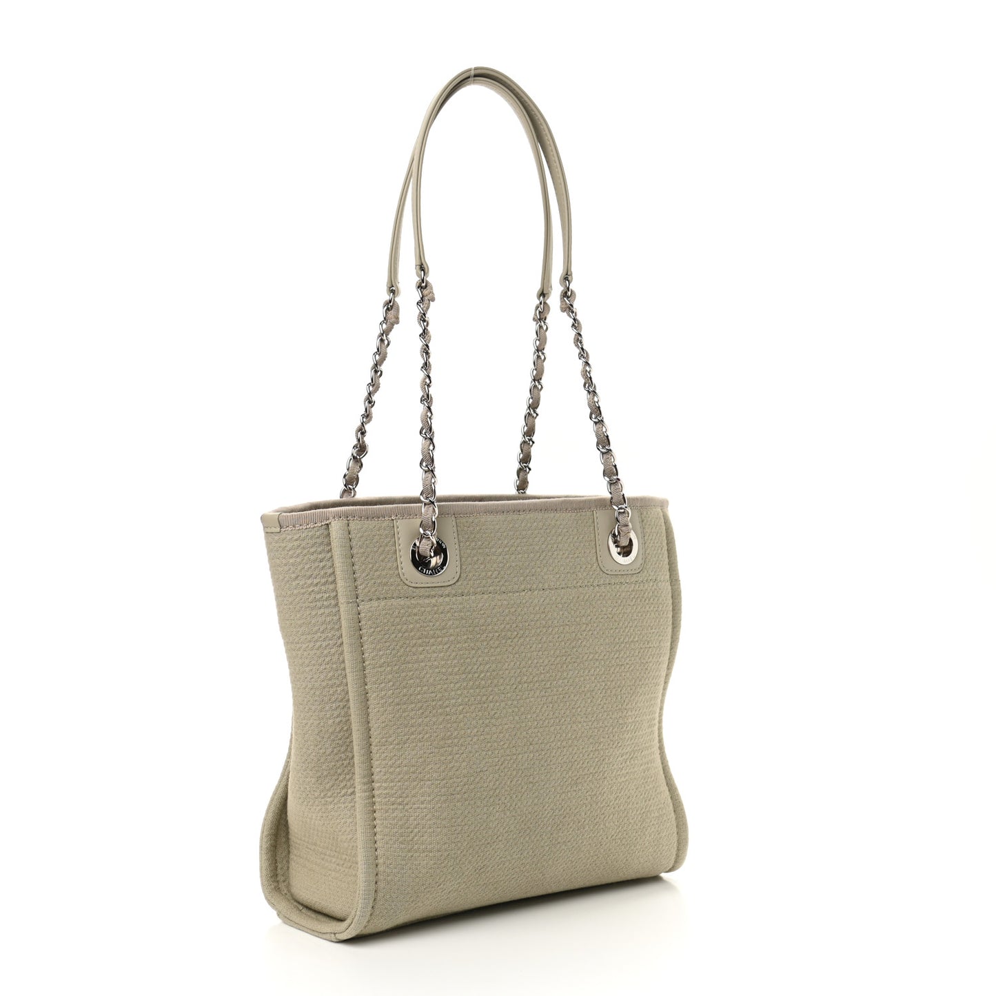 Canvas Mini Deauville Tote Beige