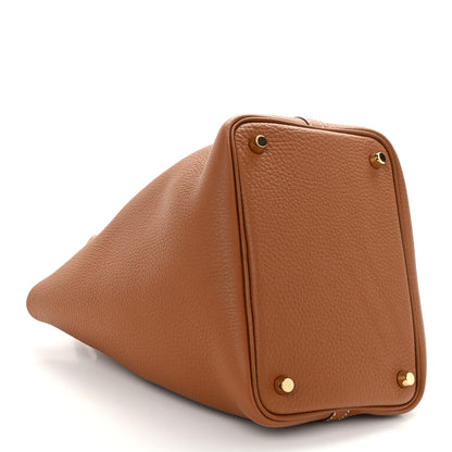Hermes Taurillon Clemence Picotin Lock 18 PM Gold 5 of 11