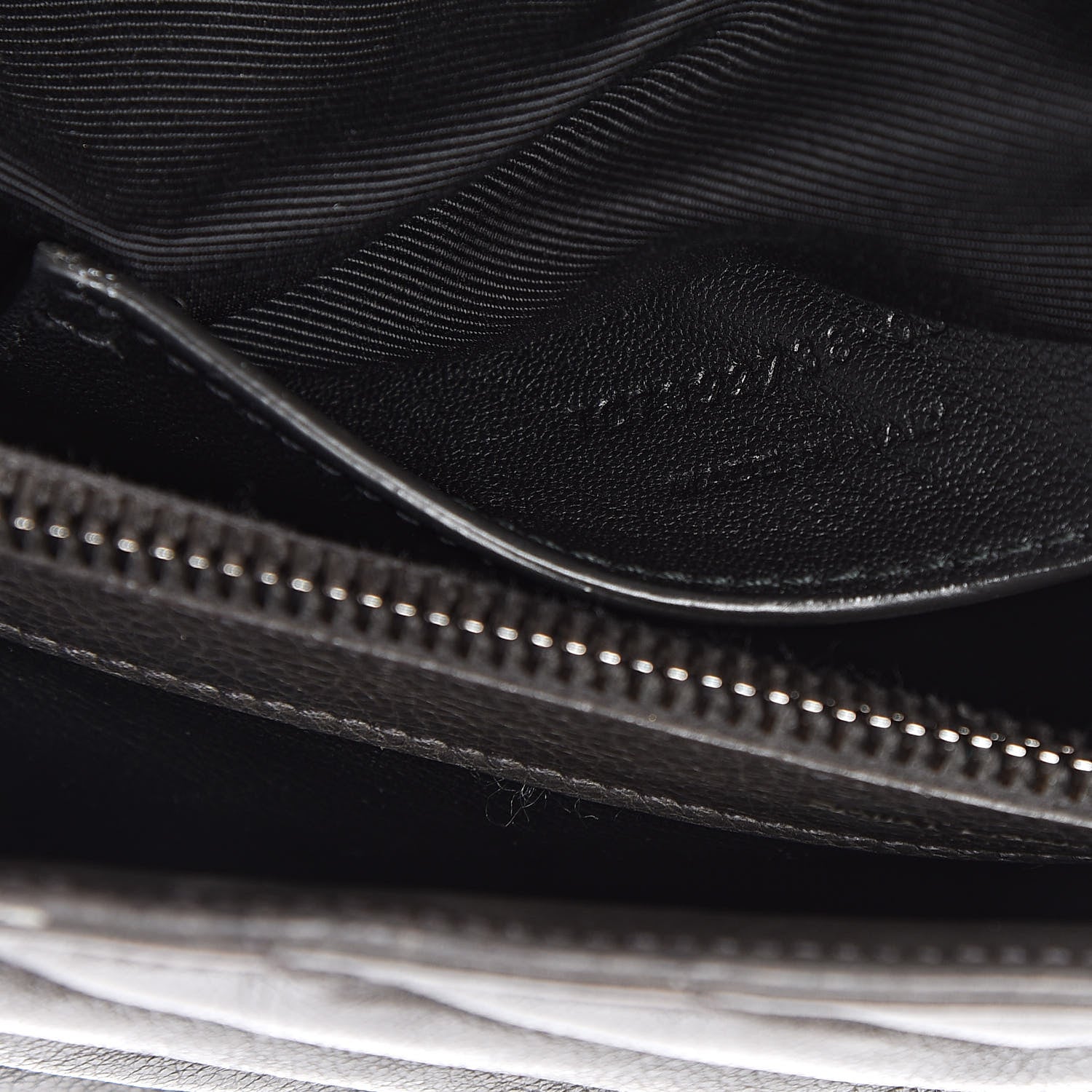Saint Laurent Sheepskin Matelasse Chevron Monogram Large College Satchel Dark Anthracite 7 of 16