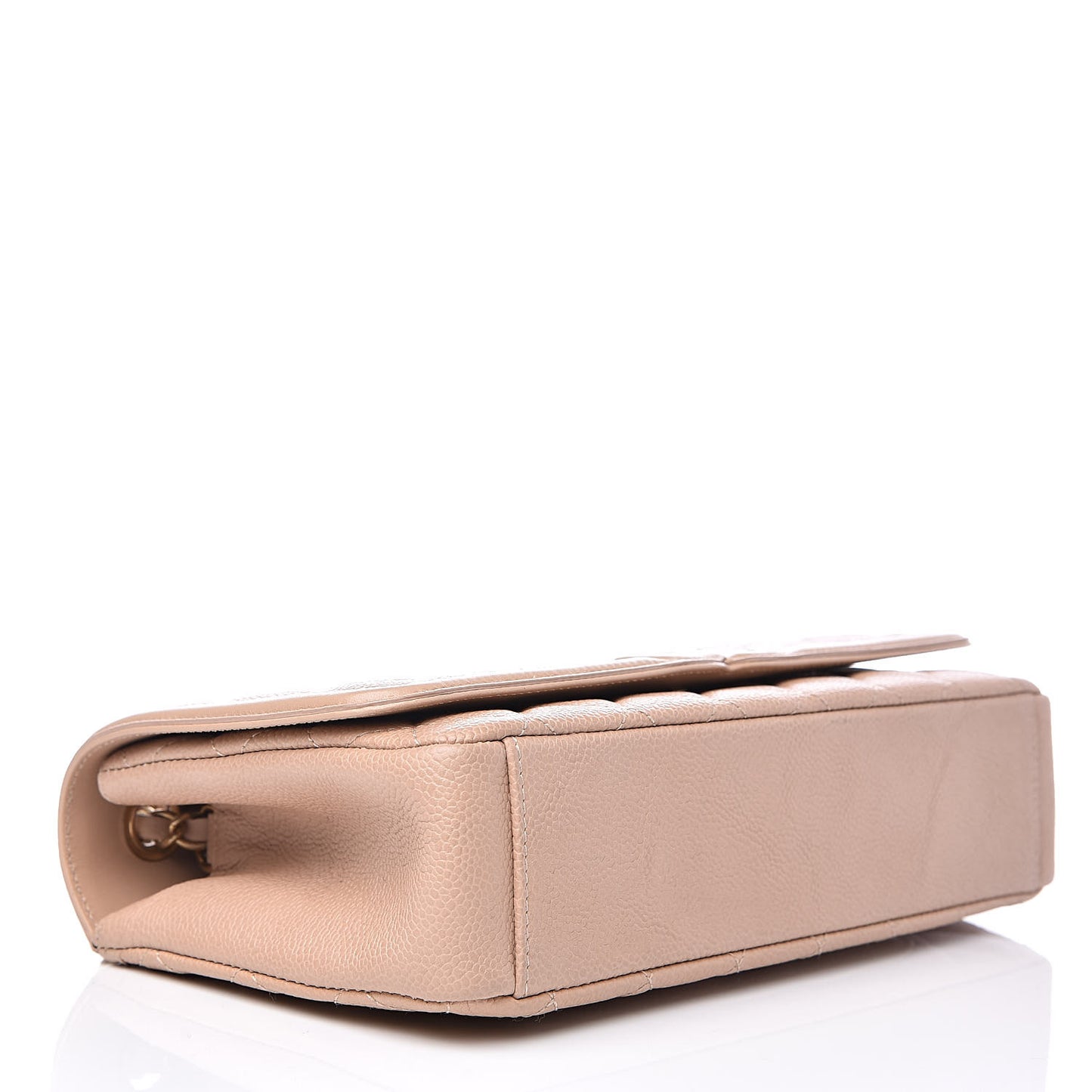 Caviar Quilted Medium CC Filigree Flap Beige