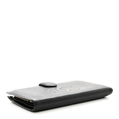 Chanel Caviar Timeless CC Zipped Pocket Wallet Black 4 of 12