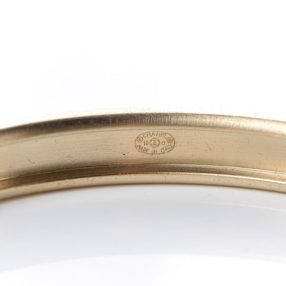 Chanel Resin Metal CC Bangle Set of 3 Black White Gold 5 of 6
