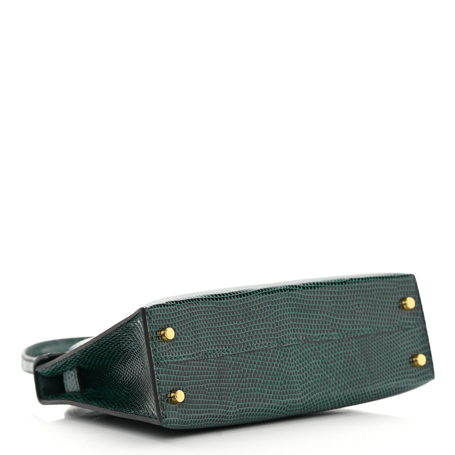 Hermes Shiny Lizard Mini Kelly Sellier 20 Vert Cypress 4 of 10