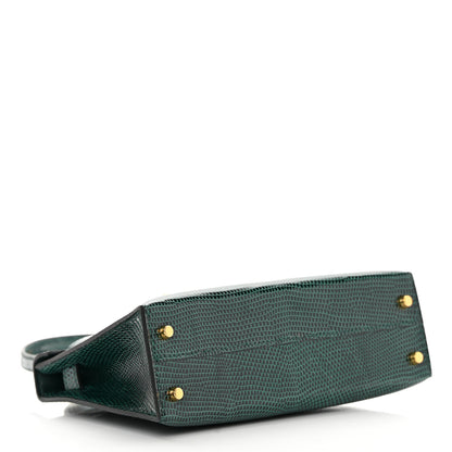 Hermes Shiny Lizard Mini Kelly Sellier 20 Vert Cypress 4 of 10