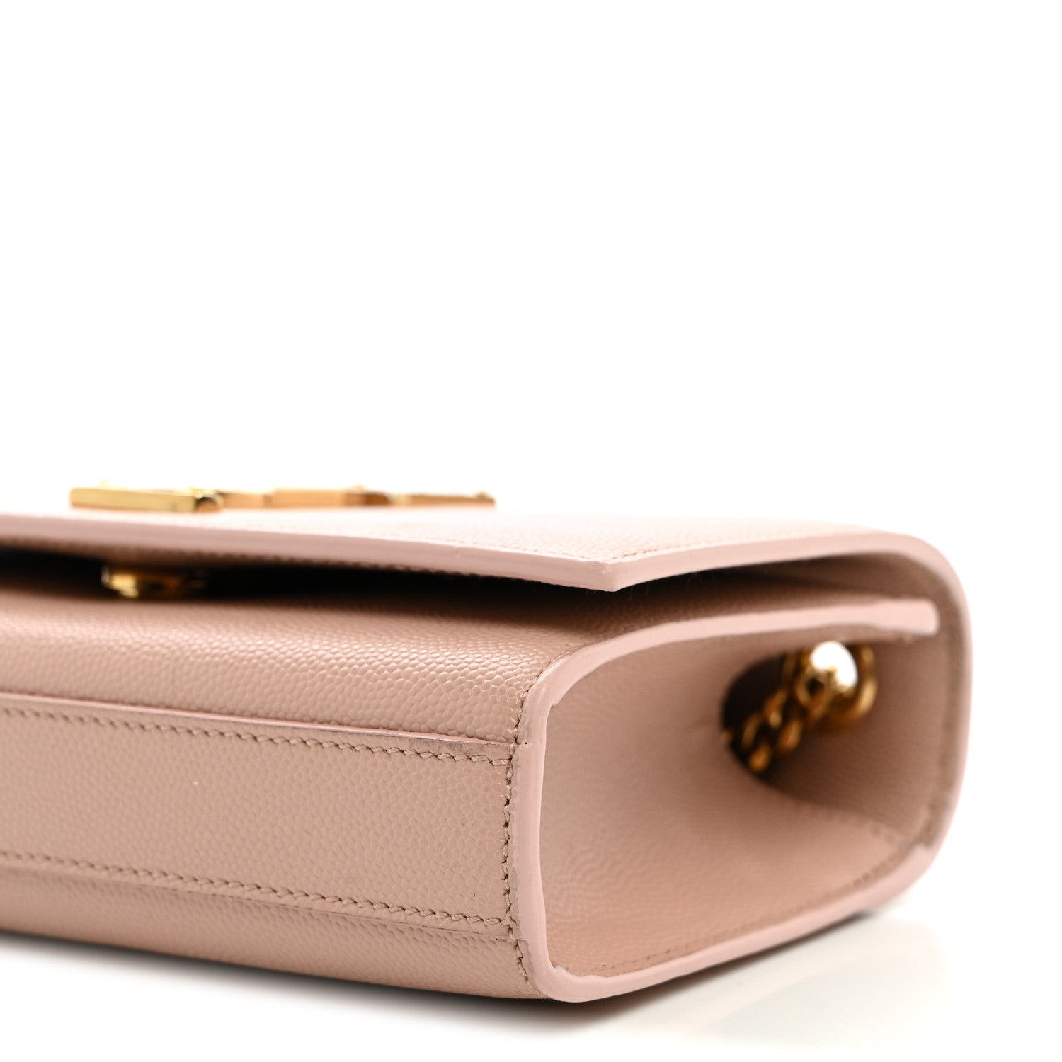 Saint Laurent Grain De Poudre Small Monogram Kate Satchel Pale Blush 9 of 11