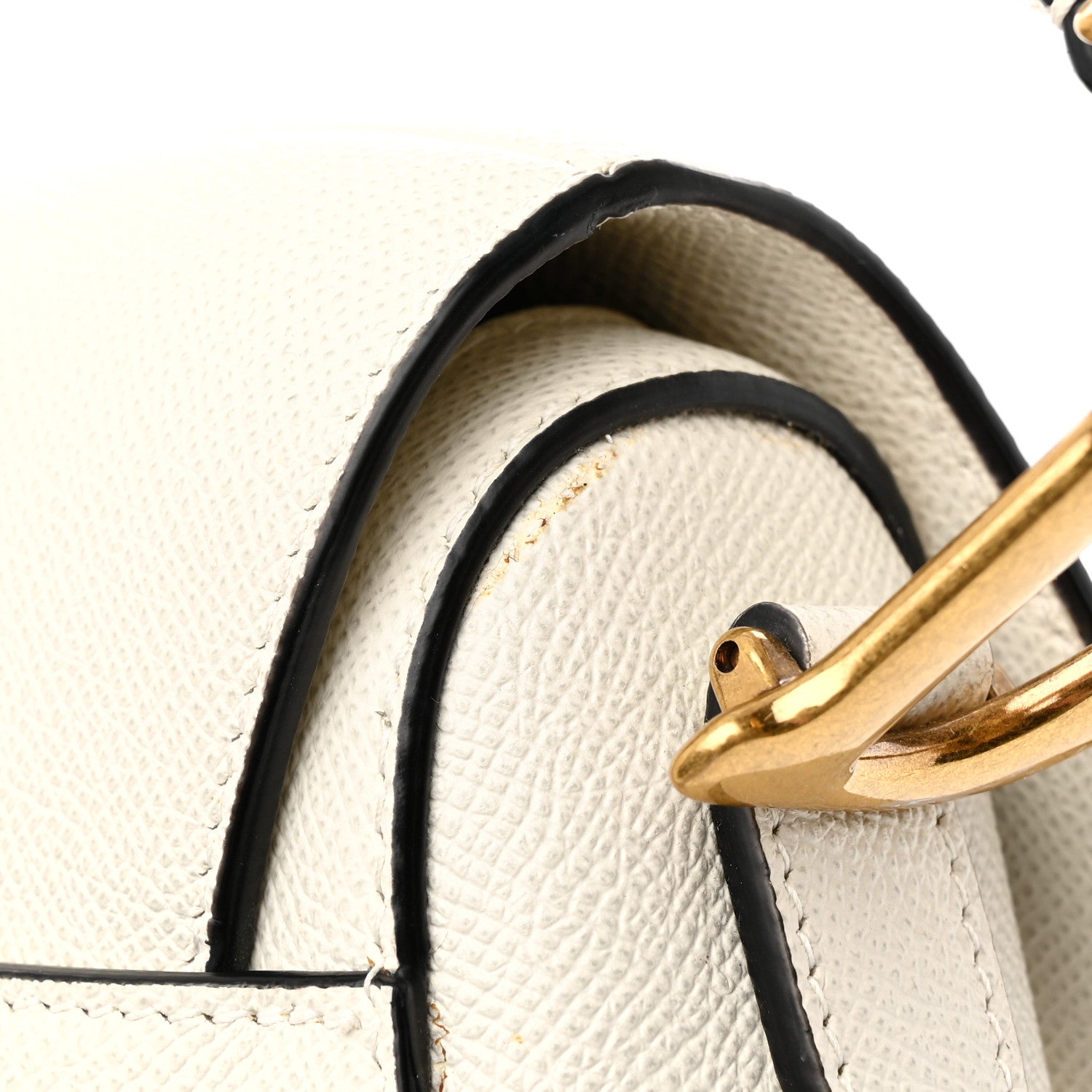 Christian Dior Grained Calfskin Saddle Bag Latte 14 of 15