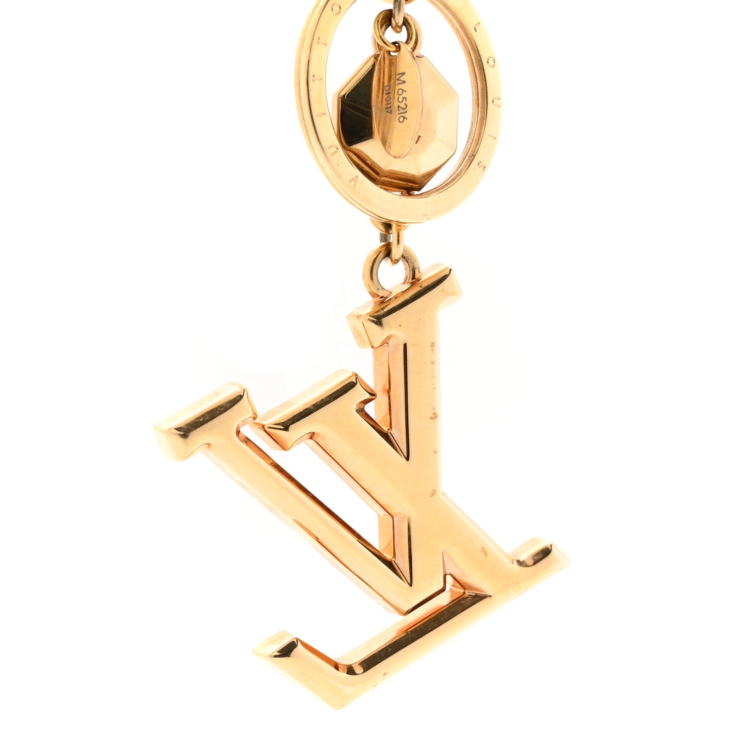 Louis Vuitton LV Facettes Bag Charm Key Holder Gold 1862624