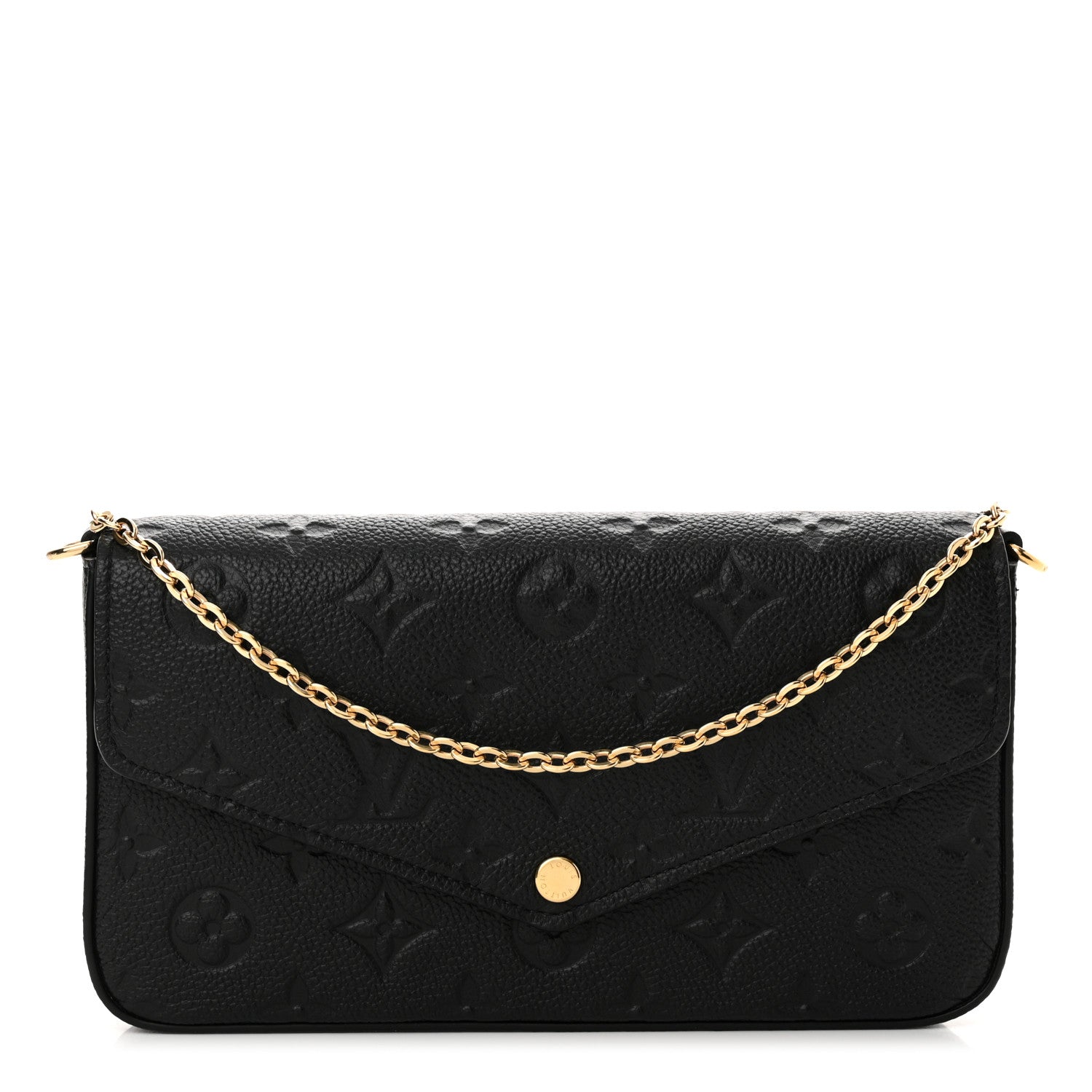 Louis Vuitton Empreinte Pochette Felicie Chain Wallet Black 1 of 12