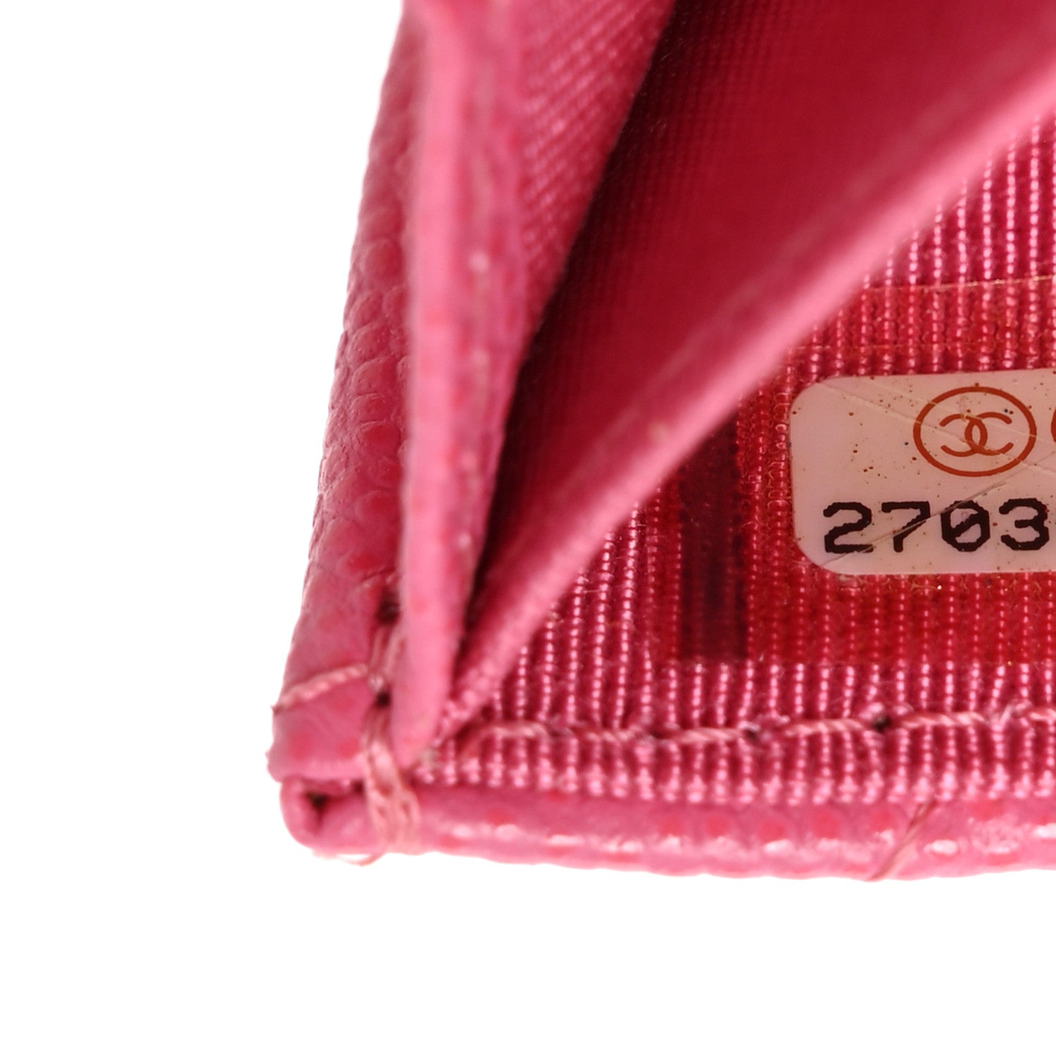 Chanel Caviar Quilted Coin Purse Pink 7 of 8