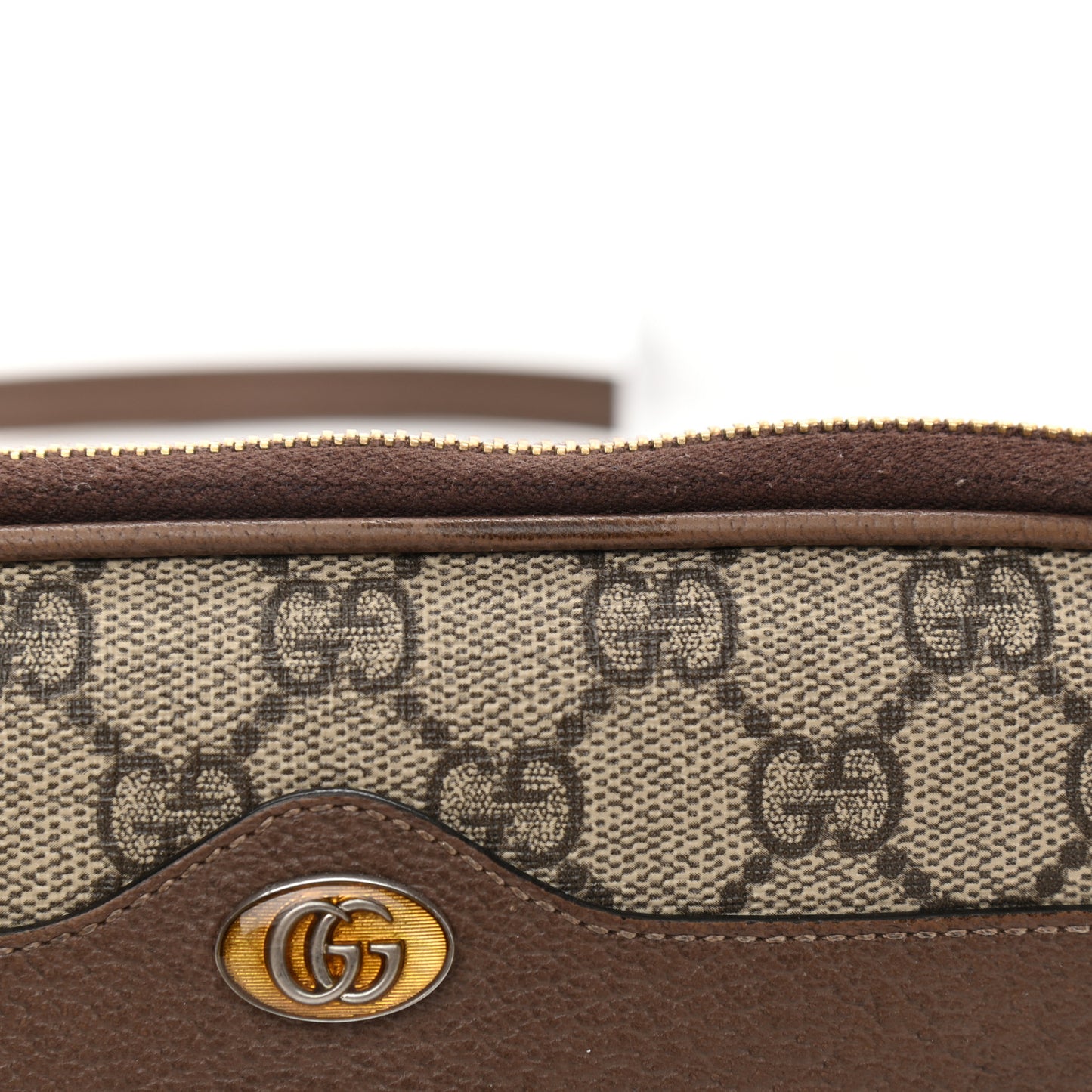 GG Supreme Monogram Web Mini Ophidia GG Bag Brown