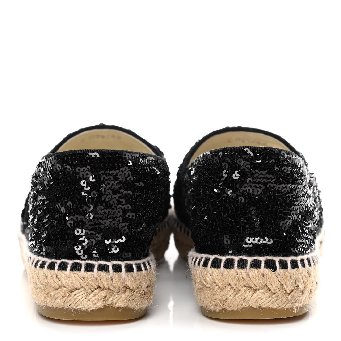 Patent Sequin CC Espadrilles 41 Black
