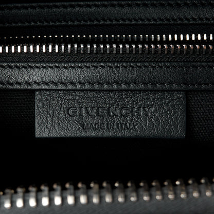 Givenchy Calfskin Small Embroidered Frame Antigona Black Red 6 of 10