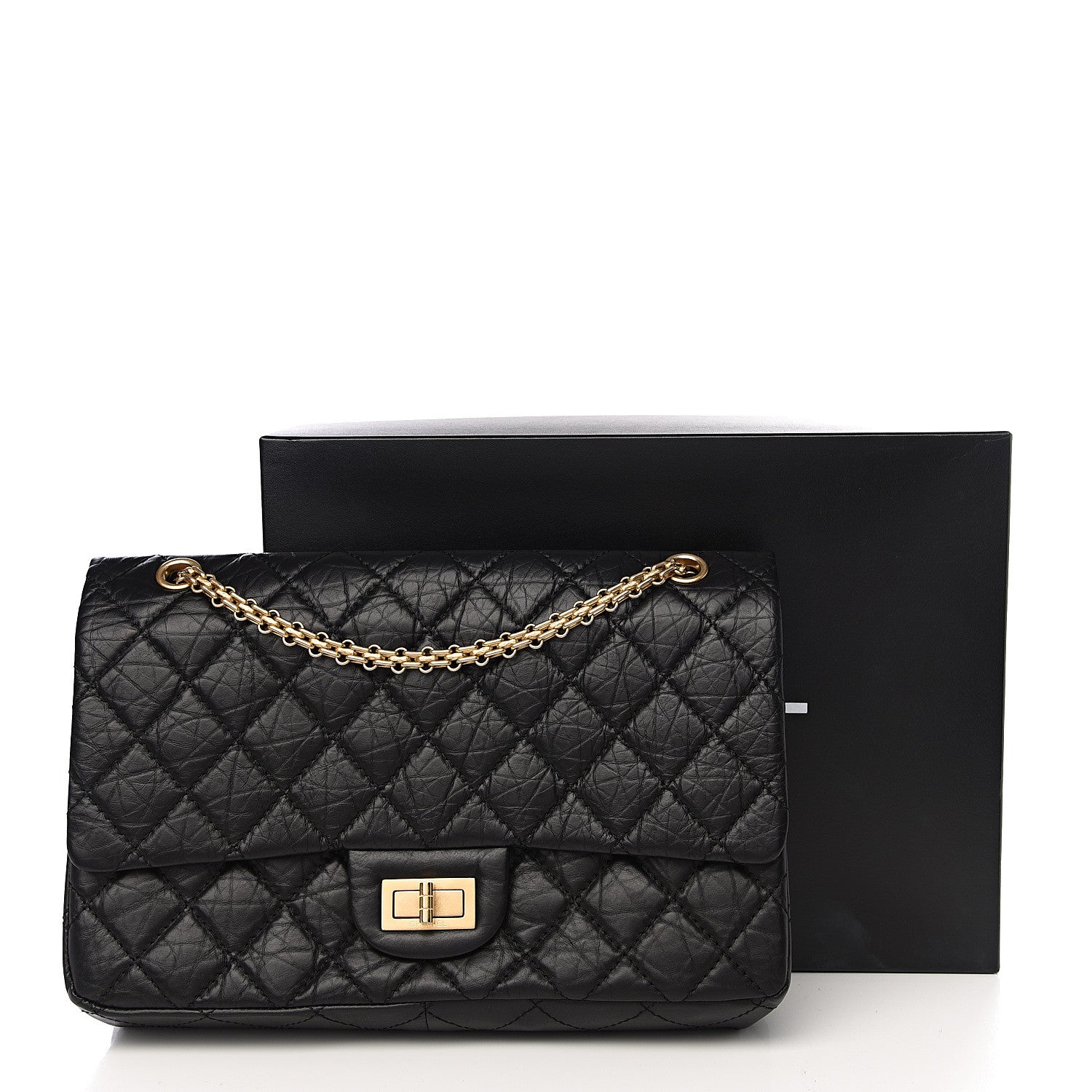 Chanel Aged Calfskin Quilted 2.55 Reissue 227 Flap Black 11 of 11