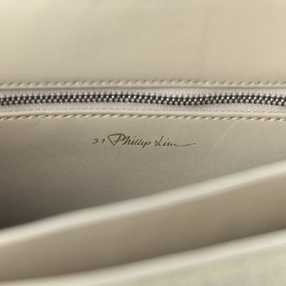 3.1 Phillip Lim 3.1 Textured Calfskin Soleil East West Shoulder Bag Nougat 8 of 9