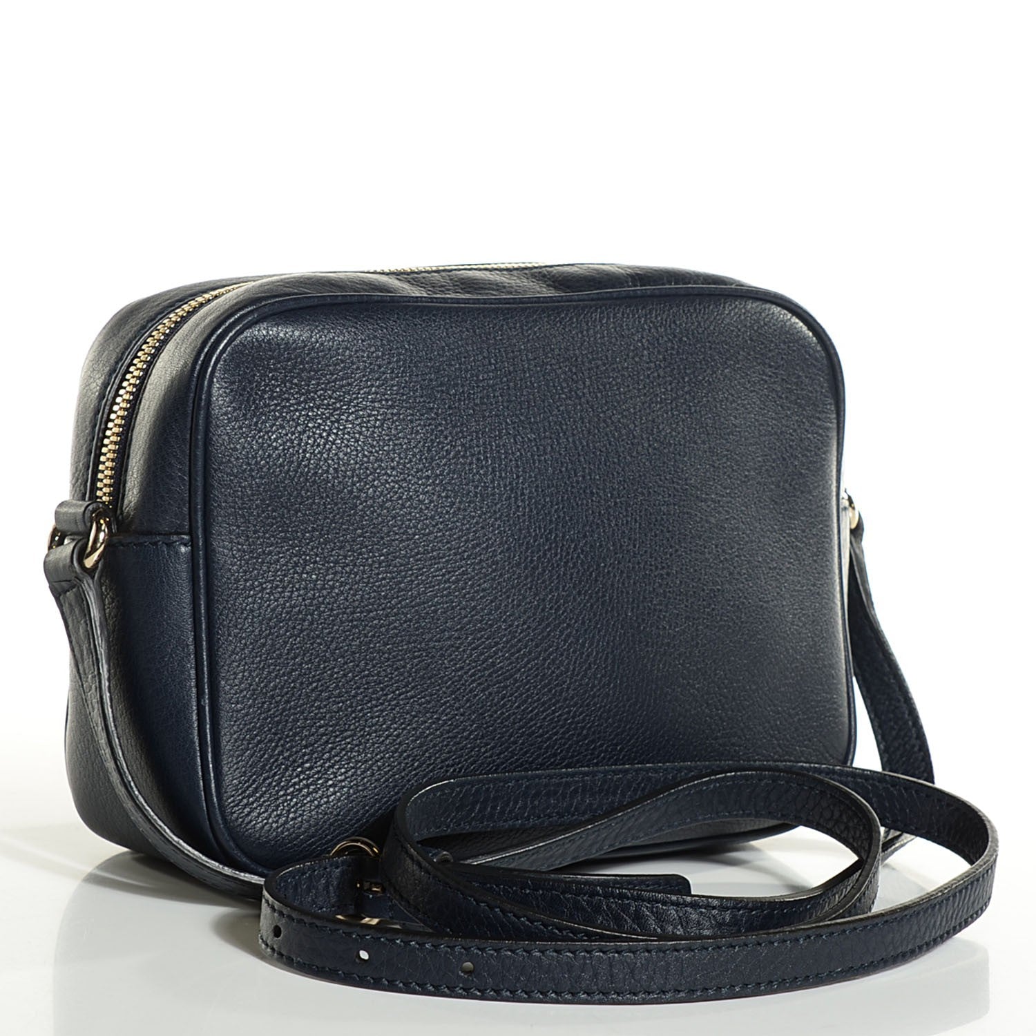 Gucci Pebbled Calfskin Small Soho Disco Bag Blue 3 of 9