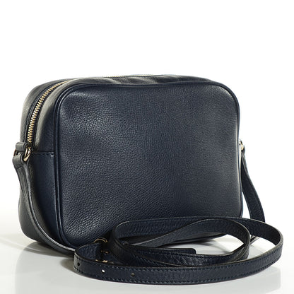 Gucci Pebbled Calfskin Small Soho Disco Bag Blue 3 of 9