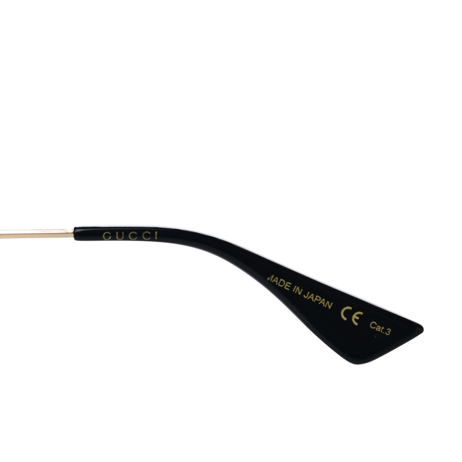Gucci Acetate Round Frame Sunglasses GG0061S Black 5 of 6