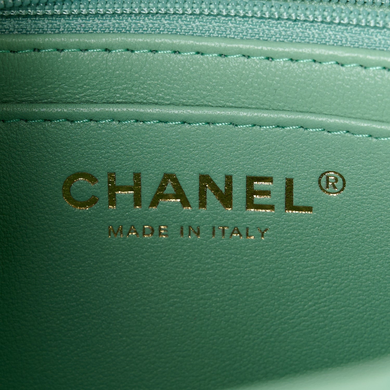 Chanel Lambskin Quilted Mini Top Handle Rectangular Flap Light Green 6 of 13