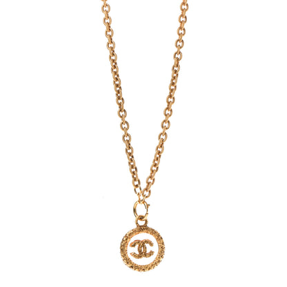 Chanel CC Pendant Long Necklace Gold 1 of 6