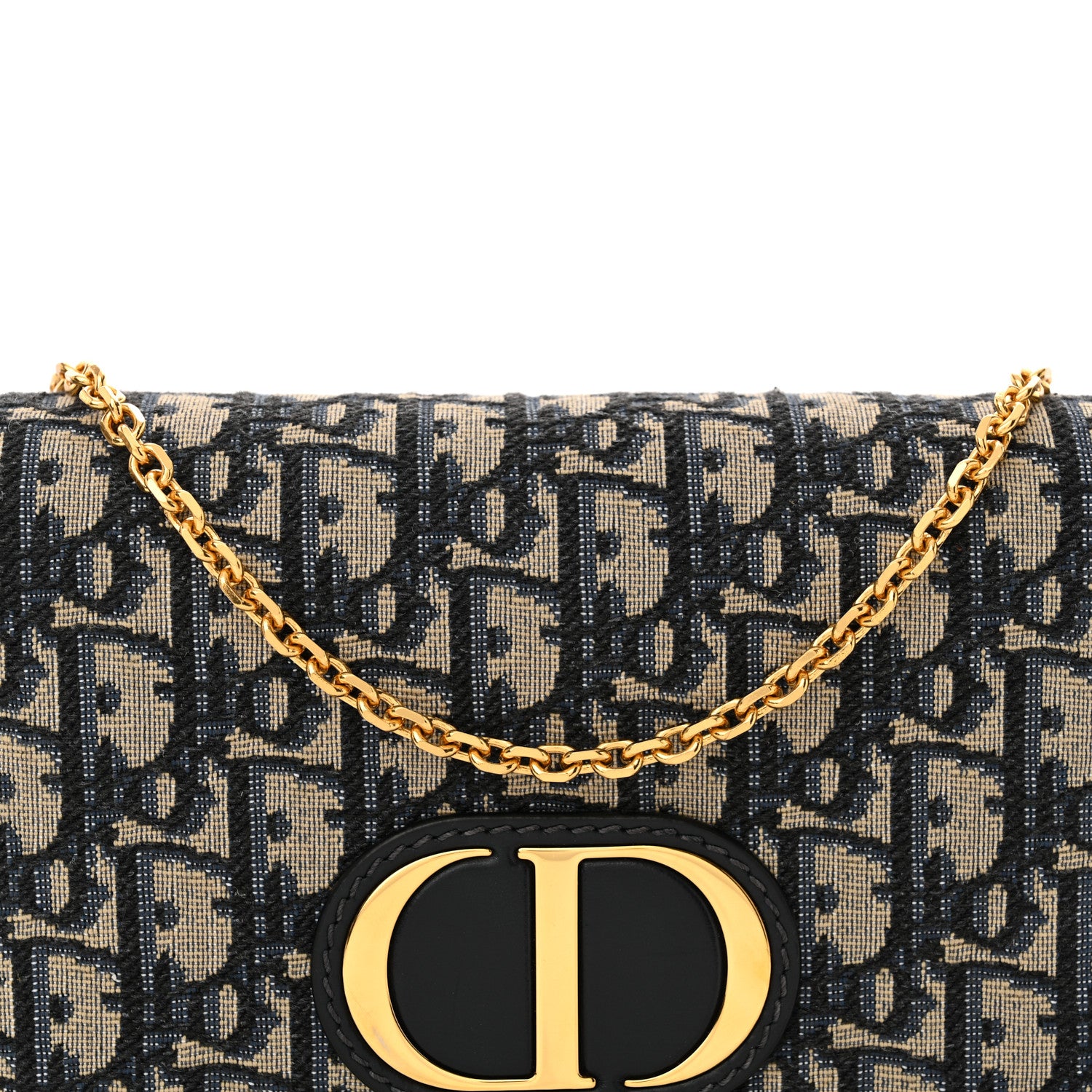 Christian Dior Oblique 30 Montaigne 2-In-1 Pouch Blue 7 of 9