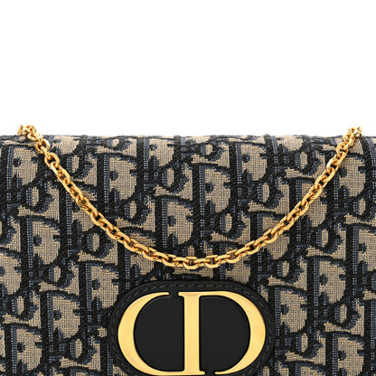 Christian Dior Oblique 30 Montaigne 2-In-1 Pouch Blue 7 of 9